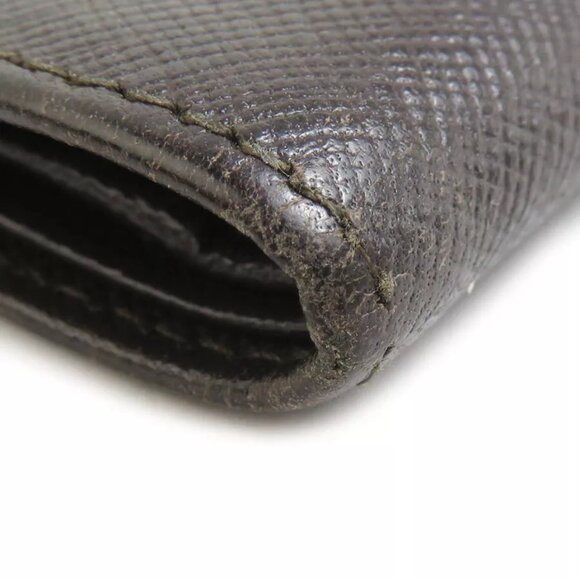 Auth PRADA Bill Compartment Brown Leather - - Picture 5 of 8